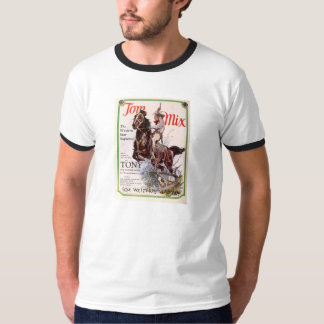Camiseta del promo de las películas de Tom Mix y