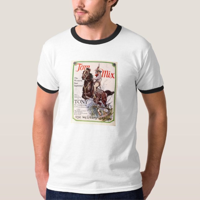 Camiseta del promo de las películas de Tom Mix y (Anverso)