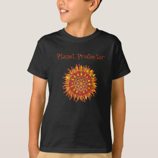 Camiseta del protector del planeta de los niños