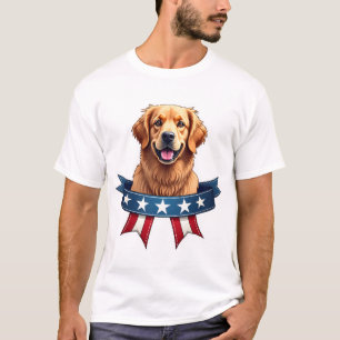 Camiseta del Puente de la Cinta del Golden Retriev