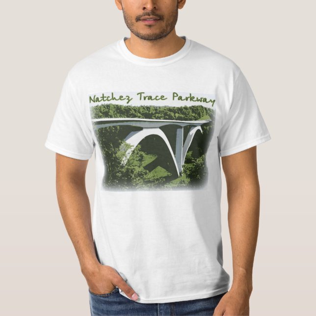 Camiseta del puente del arco de la ruta verde del (Anverso)