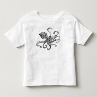 Camiseta del pulpo del niño