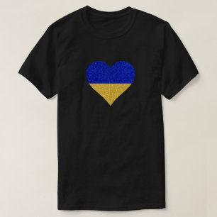 Camiseta del Purpurina del corazón de la bandera u