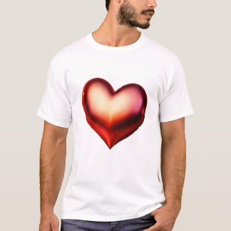 Camiseta del Purpurina del corazón del amor chispo