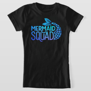 Camiseta del purpurina del escuadrón de la sirena