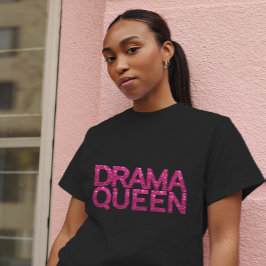 Camiseta del Purpurina rosado de la Reina del Dram