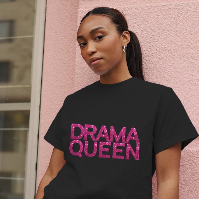 Camiseta del Purpurina rosado de la Reina del Dram (Check out our entire line of fun women's tees!)