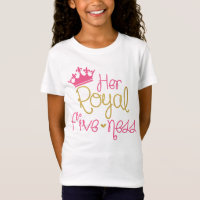 Camiseta del quinto cumpleaños de Su Alteza Real