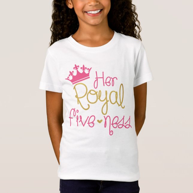 Camiseta del quinto cumpleaños de Su Alteza Real (Anverso)