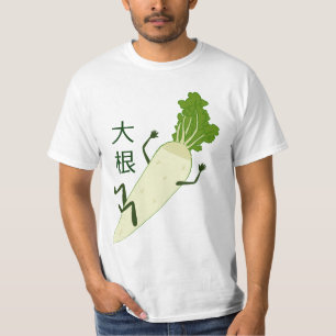 Camiseta del rábano de Daikon