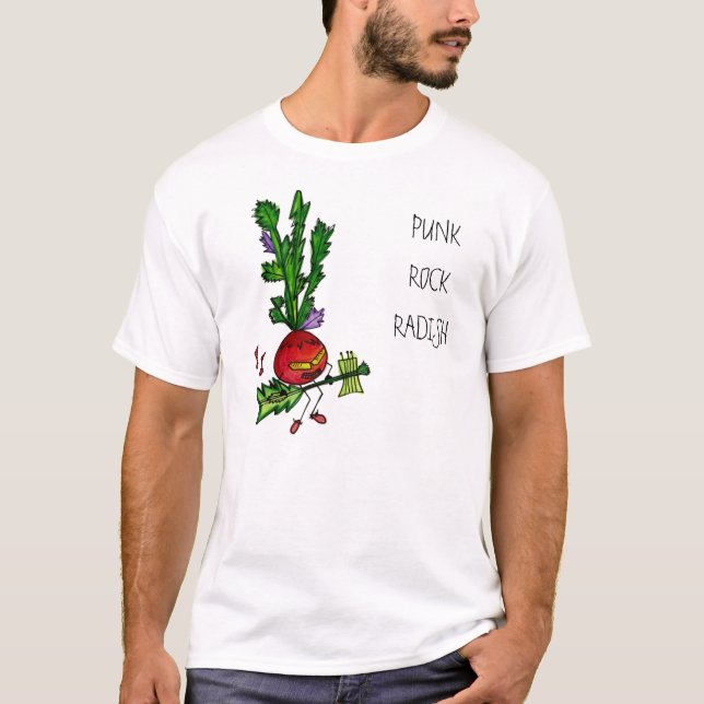 Camiseta del rábano del punk rock (Anverso)