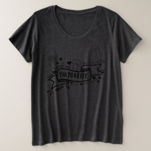 Camiseta del raglán de Bujo4Life - tamaño extra
