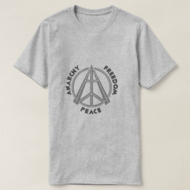 Camiseta del raglán de la anarquía y de la