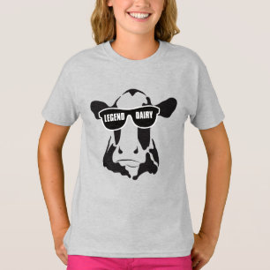 Camiseta del raglán de la lechería de la leyenda