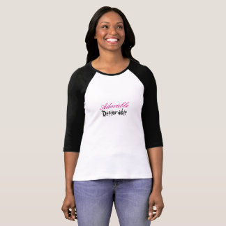 Camiseta del raglán de las mujeres deplorables