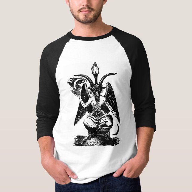 Camiseta del raglán de SNZ Baphomet (Anverso)