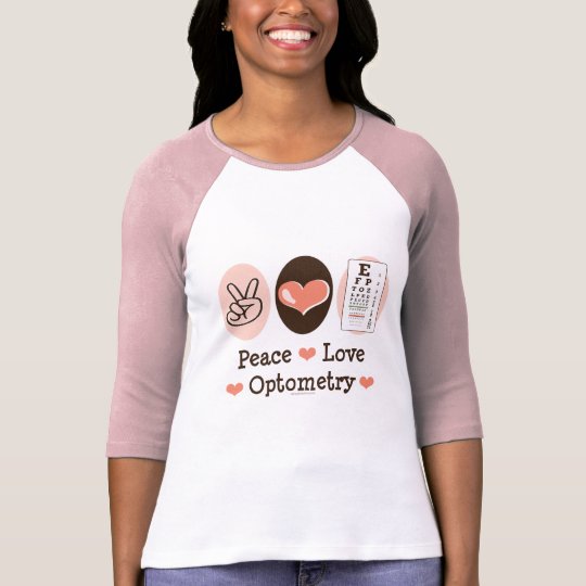 Camiseta del raglán del optometrista de la