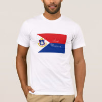 Camiseta del recuerdo de la bandera de Sint