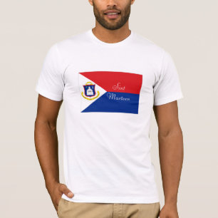 Camiseta del recuerdo de la bandera de Sint