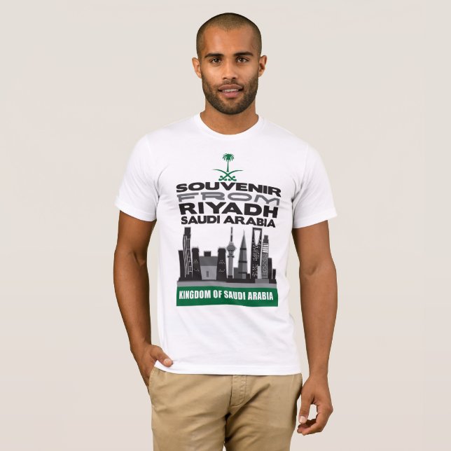 Camiseta del recuerdo de Riad, la Arabia Saudita (Anverso completo)