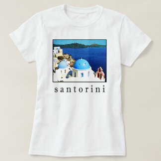 Camiseta del recuerdo de Santorini (hombres,