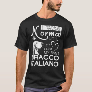 Camiseta del regalo de Bracco Italiano para los