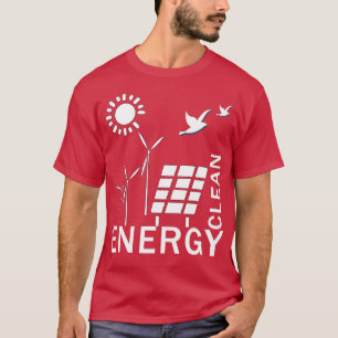 Camiseta del regalo del Día de la Tierra Energía Solar Reno