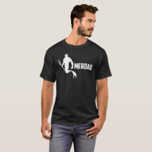 Camiseta del regalo del papá de la sirena del día