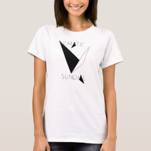 Camiseta del reloj de sol de las señoras