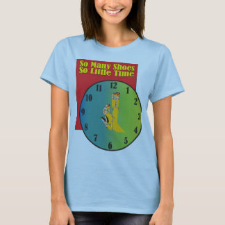 Camiseta del reloj del zapato de la moda