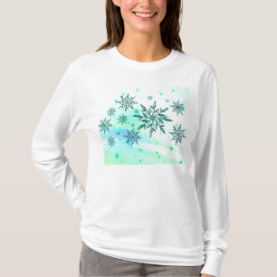 Camiseta del remolino del copo de nieve