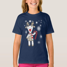 Camiseta del reno del navidad