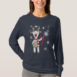 Camiseta del reno del navidad