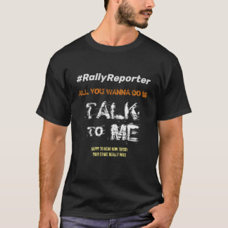 Camiseta del reportero del mitin WRC