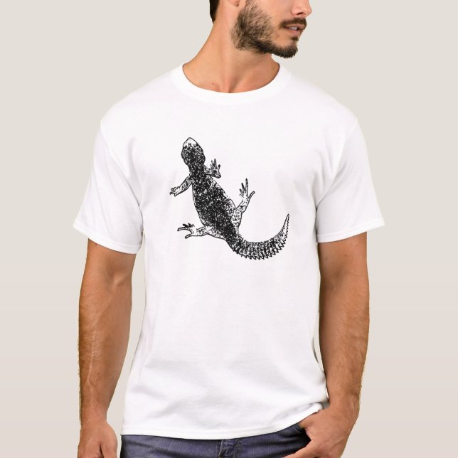 Camiseta del reptil del lagarto de Uromastyx (Anverso)