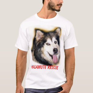 Camiseta del RESCATE del MALAMUTE