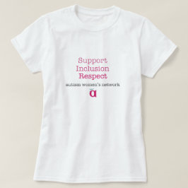Camiseta del respecto de la inclusión de la ayuda