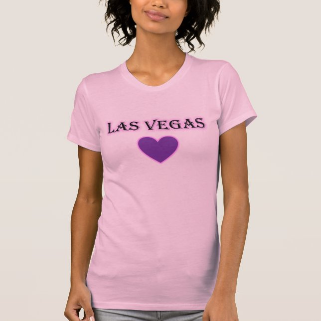 Camiseta del resplandor del corazón de Las Vegas (Anverso)