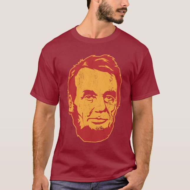 Camiseta del retrato de Abraham Lincoln (Anverso)