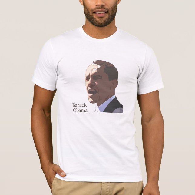 Camiseta del retrato de Barack Obama (Anverso)