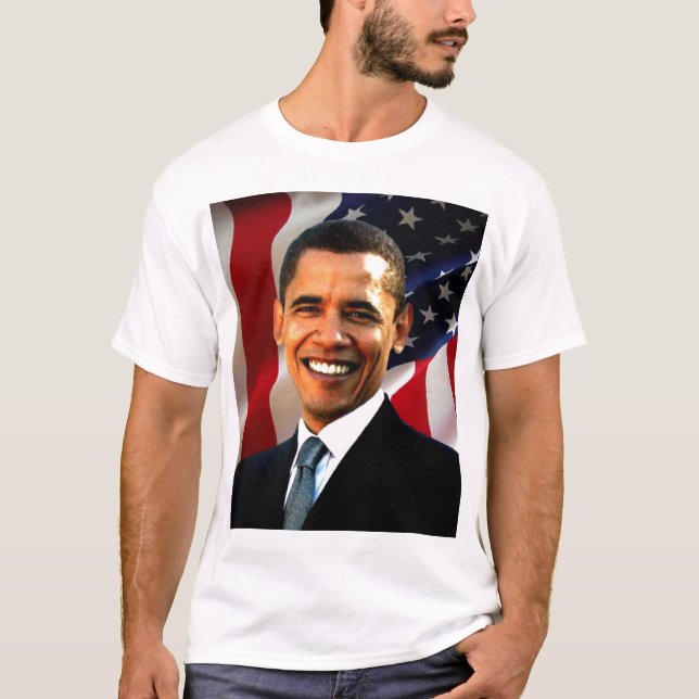Camiseta del retrato de Barack Obama (Anverso)
