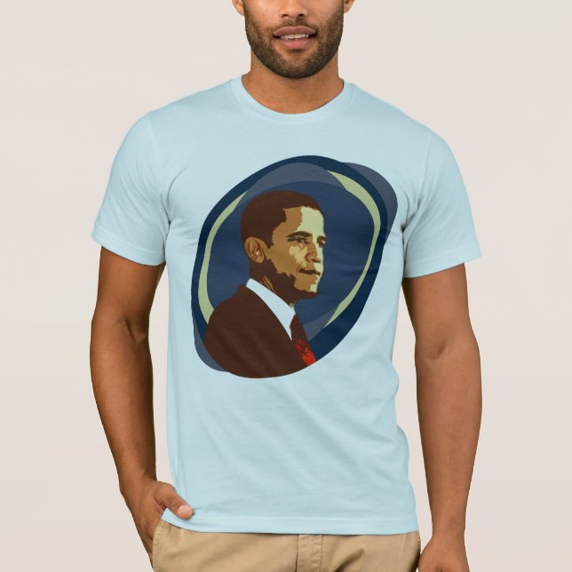 Camiseta del retrato de Barack Obama (Anverso)