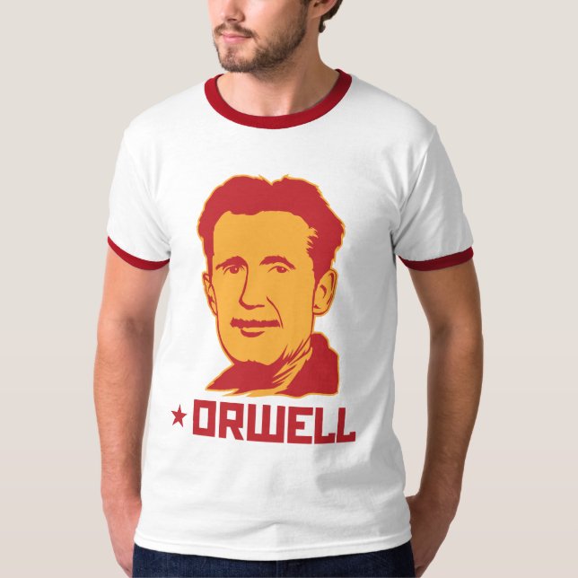 Camiseta del retrato de George Orwell (Anverso)