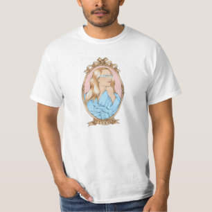 Camiseta del retrato de la solterona
