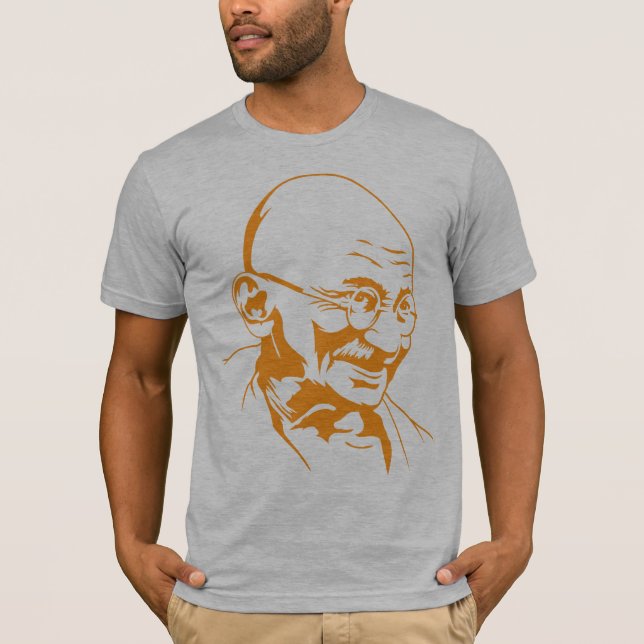 Camiseta del retrato de Mahatma Gandhi (Anverso)