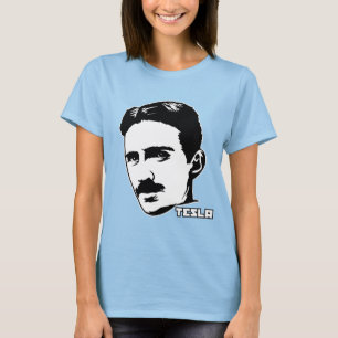 Camiseta del retrato de Nikola Tesla