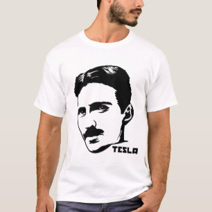 Camiseta del retrato de Nikola Tesla