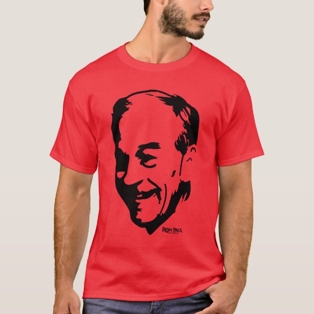 Camiseta del retrato de Ron Paul (Anverso)
