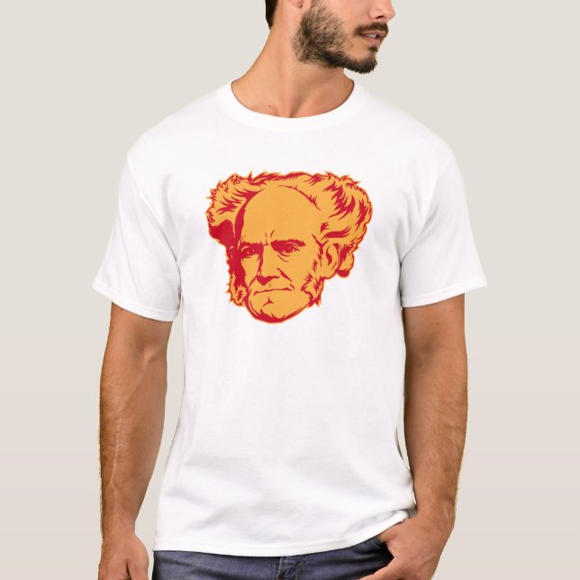 Camiseta del retrato de Schopenhauer (Anverso)
