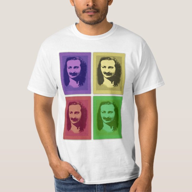 Camiseta del retrato del bizcocho borracho de (Anverso)